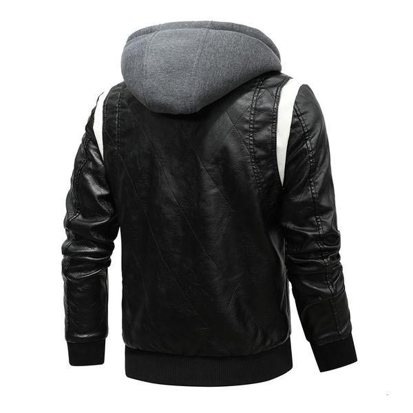 men's autumn motorcycle jacket hooded plutonium leather jackets outerwear clothes 4xl aok7, Black
men's autumn motorcycle jacket hooded plutonium leather jackets outerwear clothes 4xl aok7, Black