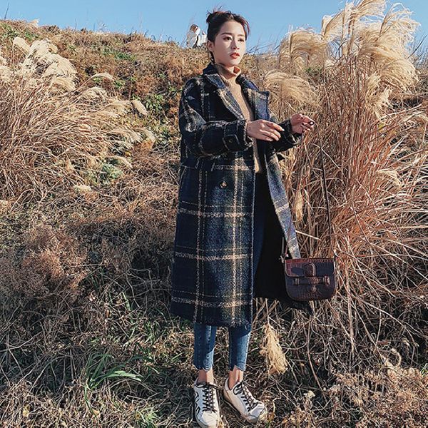 2021 spring autumn turn-down collar long sleeve women woolen coats korea plus size red double breasted overcoats jacket, Black;brown
2021 spring autumn turn-down collar long sleeve women woolen coats korea plus size red double breasted overcoats jacket, Black;brown