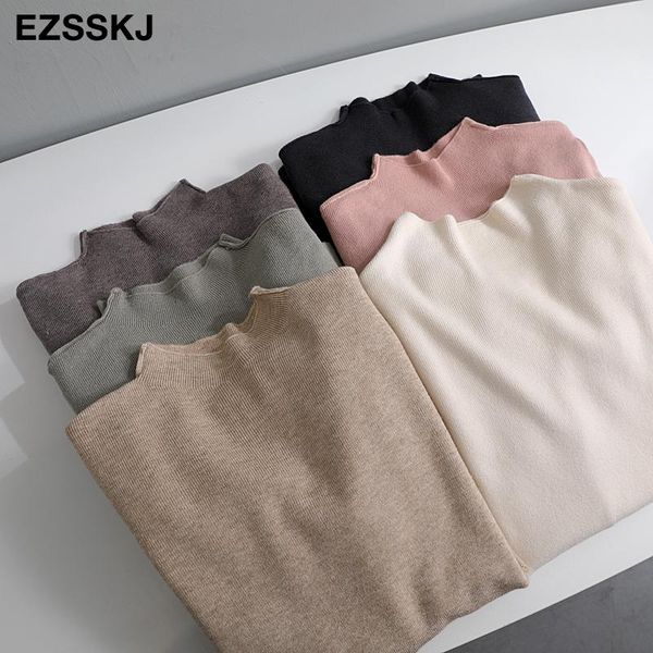 women's sweaters chic autumn winter loose sweater pullovers women long sleeve casual highneck basic knit solid jumpers top, White;black
women's sweaters chic autumn winter loose sweater pullovers women long sleeve casual highneck basic knit solid jumpers top, White;black