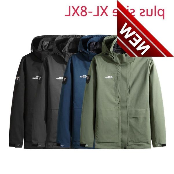 new arrival fashion super large winter men stand collar hooded stormsuit two piece set thick down jacket plus size -7xl 8xl, Black
new arrival fashion super large winter men stand collar hooded stormsuit two piece set thick down jacket plus size -7xl 8xl, Black