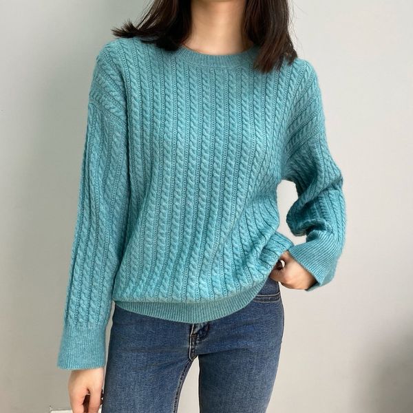 new autumn 2021 o-neck long sleeve warm sweater pure color casual women pullovers pull femme cjws, White;black
new autumn 2021 o-neck long sleeve warm sweater pure color casual women pullovers pull femme cjws, White;black