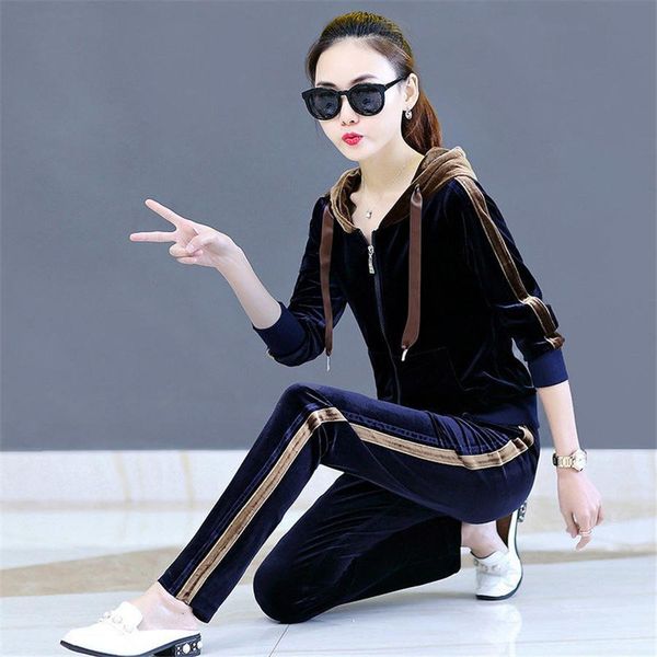 tracksuit spring autumn for two piece running stripe and pants women velvet suits fitness set sport 80xz, White
tracksuit spring autumn for two piece running stripe and pants women velvet suits fitness set sport 80xz, White