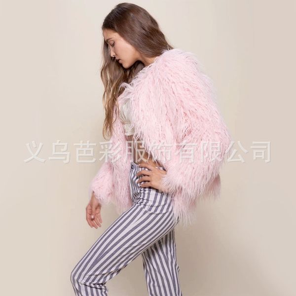 imitation fur coat 2020 new listed women's wear medium long loose fluffy soft hair, Black
imitation fur coat 2020 new listed women's wear medium long loose fluffy soft hair, Black