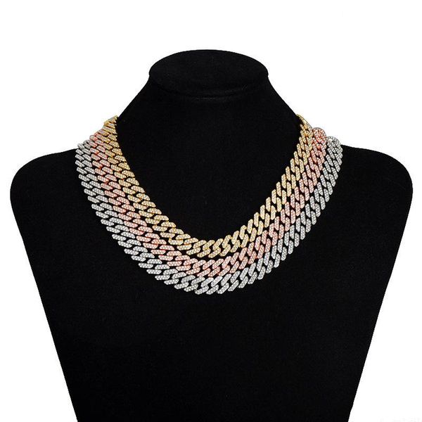 chains hip hop bling iced out 12mm rhombus cuban miami link chain necklace for men rapper jewelry gifts rose gold silver color
chains hip hop bling iced out 12mm rhombus cuban miami link chain necklace for men rapper jewelry gifts rose gold silver color