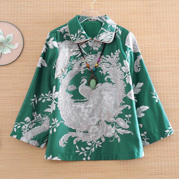 ethnic clothing women autumn peacock jacquard chinese style vintage loose short coat lady casual jacket female s-xxl, Red
ethnic clothing women autumn peacock jacquard chinese style vintage loose short coat lady casual jacket female s-xxl, Red