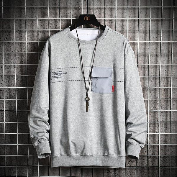 men's hoodies & sweatshirts 2021 spring and autumn loose round neck sweater trendy tooling pullover casual top, Black
men's hoodies & sweatshirts 2021 spring and autumn loose round neck sweater trendy tooling pullover casual top, Black