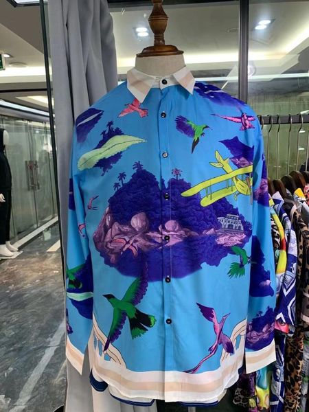 men's casual shirts zk526 fashion 2021 runway luxury european design party style clothing, White;black
men's casual shirts zk526 fashion 2021 runway luxury european design party style clothing, White;black