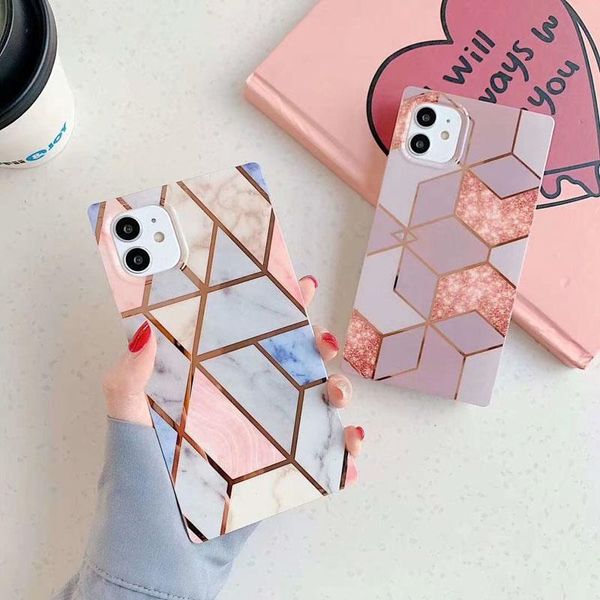 fashion plating splicing geometric marble case for iphone 12 mini 11 pro xs max xr x 7 8 shockproof square straight edge cover
fashion plating splicing geometric marble case for iphone 12 mini 11 pro xs max xr x 7 8 shockproof square straight edge cover