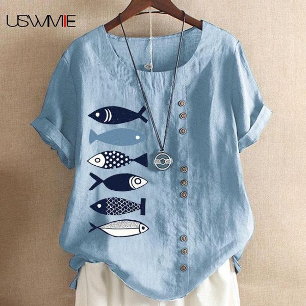 women's blouses & shirts womens and casual outwear literature retro short sleeve hit color comfort o-neck plus size women, White
women's blouses & shirts womens and casual outwear literature retro short sleeve hit color comfort o-neck plus size women, White