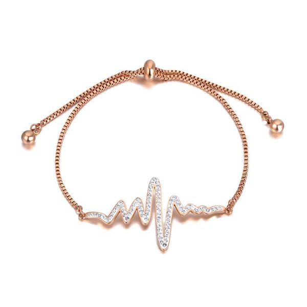link, chain fashion stainless steel heartbeat charm bracelets for women bohemia cz crystal party adjustable bracelet b20218, Black
link, chain fashion stainless steel heartbeat charm bracelets for women bohemia cz crystal party adjustable bracelet b20218, Black