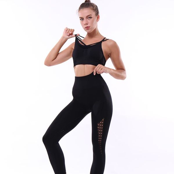 gym clothing yoga sets women sports set elastic hight waist leggings sportswear workout, White;black
gym clothing yoga sets women sports set elastic hight waist leggings sportswear workout, White;black