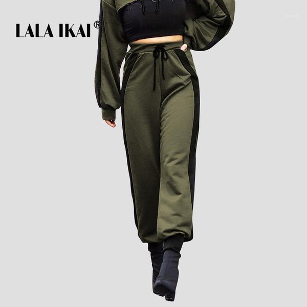 women's pants & capris lala ikai high street trouser women side striped army green ladies elastic waist ins loose harem pant girl swb18, Black;white
women's pants & capris lala ikai high street trouser women side striped army green ladies elastic waist ins loose harem pant girl swb18, Black;white