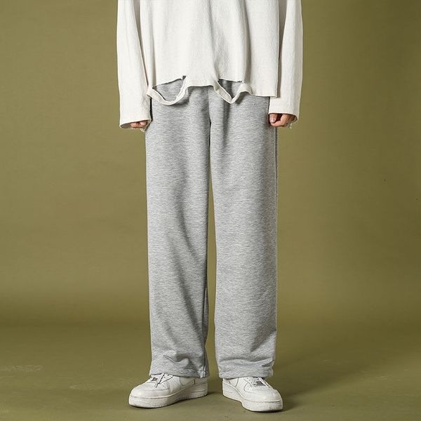 men's pants sweatpants fashion solid color casual men streetwear korean loose straight wide leg mens joggers track sdhb, Black
men's pants sweatpants fashion solid color casual men streetwear korean loose straight wide leg mens joggers track sdhb, Black