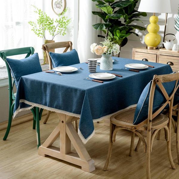 thickened solid color cotton picnic l rectangular table covers home dining table lace living decoration
thickened solid color cotton picnic l rectangular table covers home dining table lace living decoration