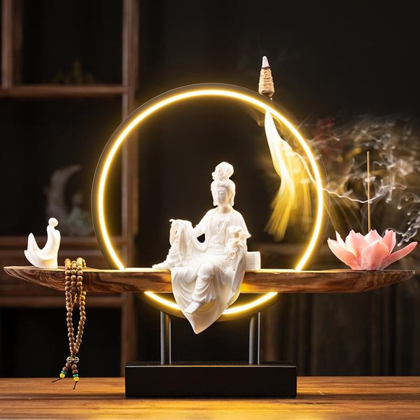 fragrance lamps modern incense burner statue ceramic backflow eletric smoke fountain assuaging encensoir burners bg50ib
fragrance lamps modern incense burner statue ceramic backflow eletric smoke fountain assuaging encensoir burners bg50ib