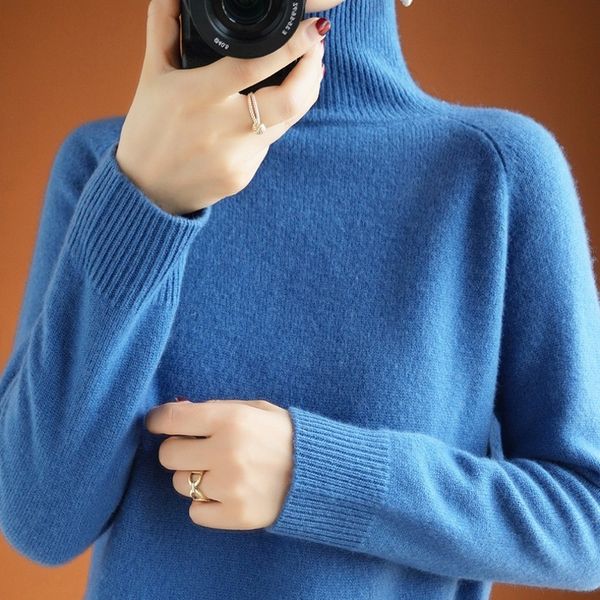 new sweater women's turtleneck pullover long-sleeved raglan solid color wool fall winter thick knitted bottoming shirt 210218, White;black
new sweater women's turtleneck pullover long-sleeved raglan solid color wool fall winter thick knitted bottoming shirt 210218, White;black