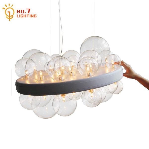 designer atmosphere glass bubble pendant lights for living/dining room decoration modern light fixtures bedroom studio shop cafe
designer atmosphere glass bubble pendant lights for living/dining room decoration modern light fixtures bedroom studio shop cafe