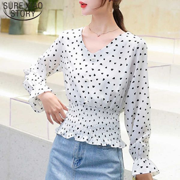 autumn fashion chiffon women shirts polka dot long sleeve women blouses v-neck slim women office lady 6428 50 210527, White
autumn fashion chiffon women shirts polka dot long sleeve women blouses v-neck slim women office lady 6428 50 210527, White