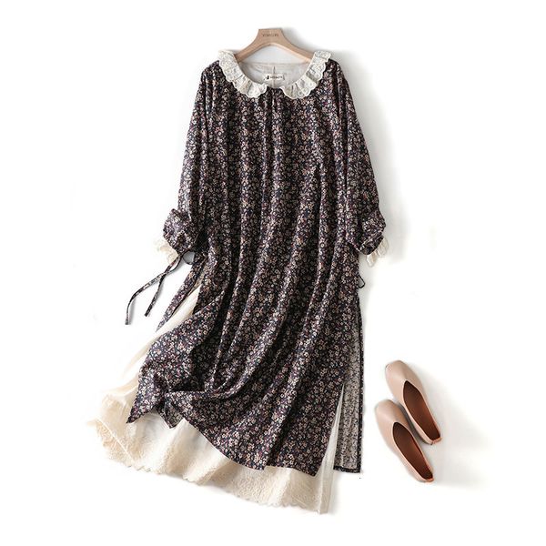 rustic flowers print layers of cotton dressed in vintage autumn japanese style lace peter pan collar long sleeve ke1r, Black;gray
rustic flowers print layers of cotton dressed in vintage autumn japanese style lace peter pan collar long sleeve ke1r, Black;gray