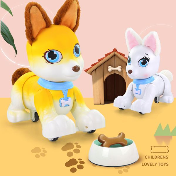 Corgi Puppy Robotic Dog Voice Recognition Program Sing Dance Tell Story Interactive Pet Dog Toy Gifts for Kids, White
Corgi Puppy Robotic Dog Voice Recognition Program Sing Dance Tell Story Interactive Pet Dog Toy Gifts for Kids, White