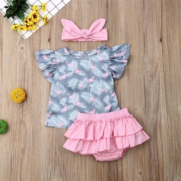 clothing sets baby girls 3pcs set cartoon bird leaf print flying sleeve t-shirt ruffle shorts headband outfit, White
clothing sets baby girls 3pcs set cartoon bird leaf print flying sleeve t-shirt ruffle shorts headband outfit, White