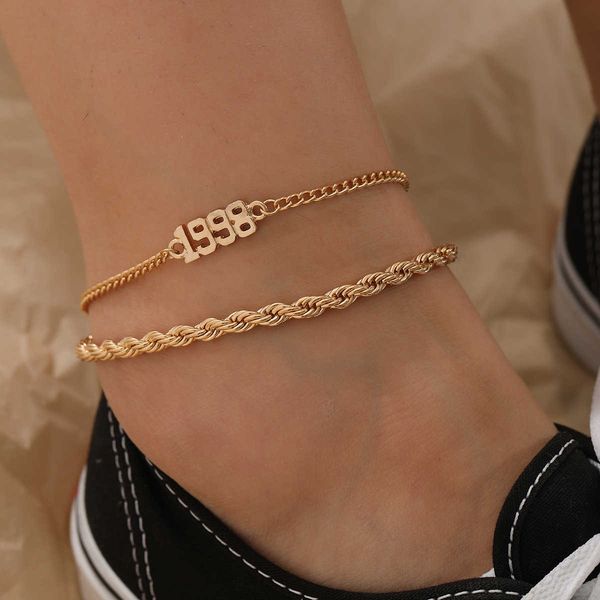 jewelry autumn creative new product set alloy chain fashion simple letter foot decoration women, Silver
jewelry autumn creative new product set alloy chain fashion simple letter foot decoration women, Silver