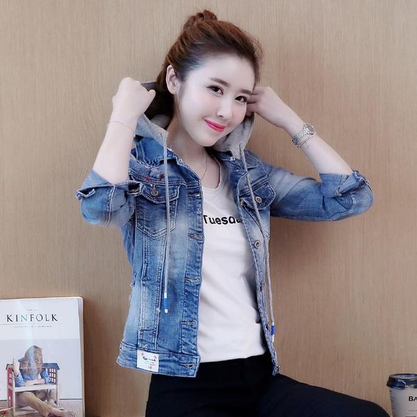 women's jackets detachable hooded jeans for women hole coat female large size denim jacket spring autumn outwear basic, Black;brown
women's jackets detachable hooded jeans for women hole coat female large size denim jacket spring autumn outwear basic, Black;brown