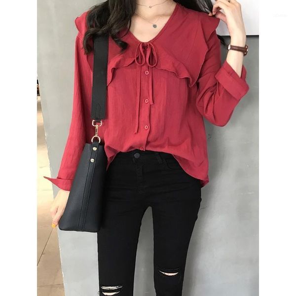 4xl women's female solid blouse big size fashion loose shirts blouses, White 
4xl women's female solid blouse big size fashion loose shirts blouses, White