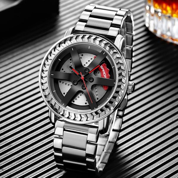 wristwatches brand men's watches gold stainless steel band fashion wheel series dial watch military quartz relogio masculino, Slivery;brown
wristwatches brand men's watches gold stainless steel band fashion wheel series dial watch military quartz relogio masculino, Slivery;brown
