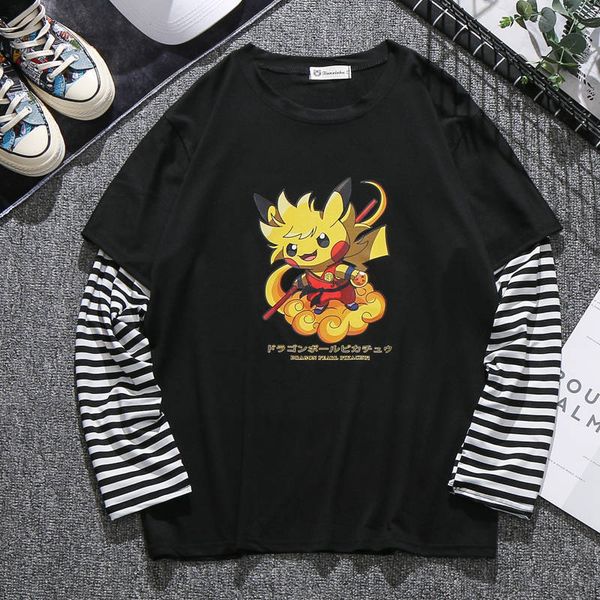 2021 new de manga longa solta t camisa engraada dos desenhos animados do japo tshirt streetwear qzex, White;black
2021 new de manga longa solta t camisa engraada dos desenhos animados do japo tshirt streetwear qzex, White;black