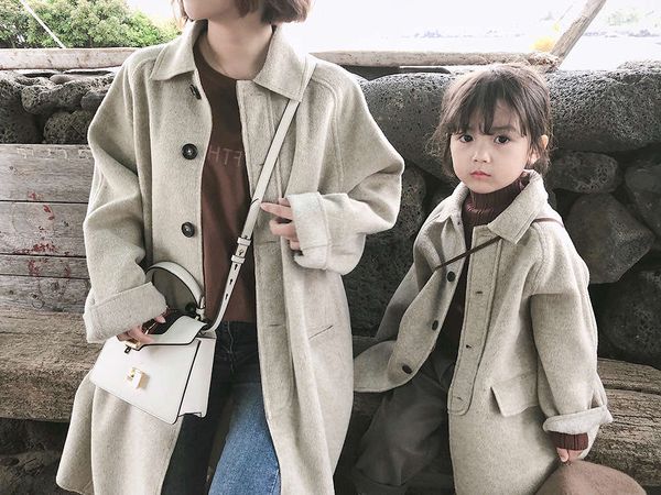child women's mother's double faced parent tweed thick coat 21 winter new children's drs, Blue
child women's mother's double faced parent tweed thick coat 21 winter new children's drs, Blue