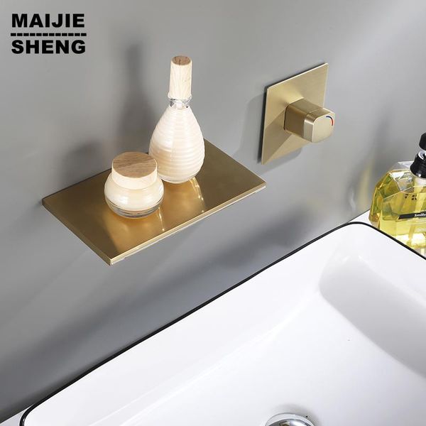 bathroom sink faucets basin faucet brushed golden concealed wall mounted tap waterfall single handle cold water bath mixer
bathroom sink faucets basin faucet brushed golden concealed wall mounted tap waterfall single handle cold water bath mixer