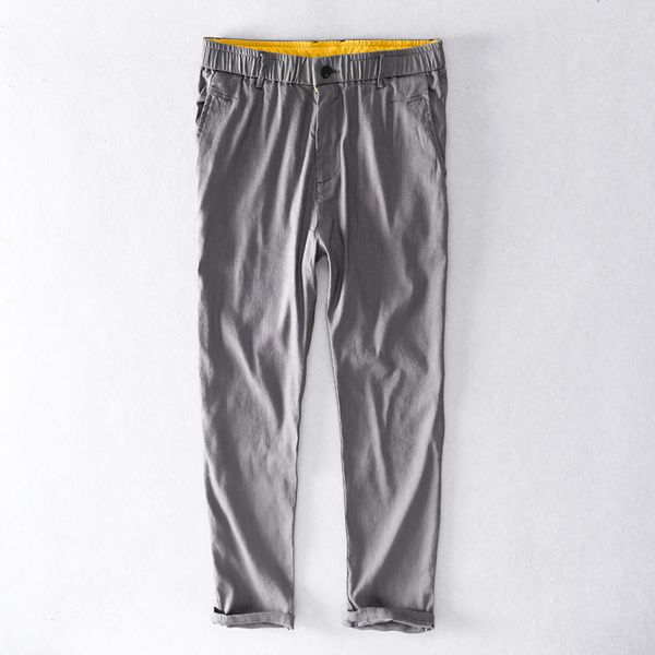 2021 new ankle-length linen brand loose elastic stretch pants for casual solid comfortable trousers men pantaloni ai8b, Black
2021 new ankle-length linen brand loose elastic stretch pants for casual solid comfortable trousers men pantaloni ai8b, Black
