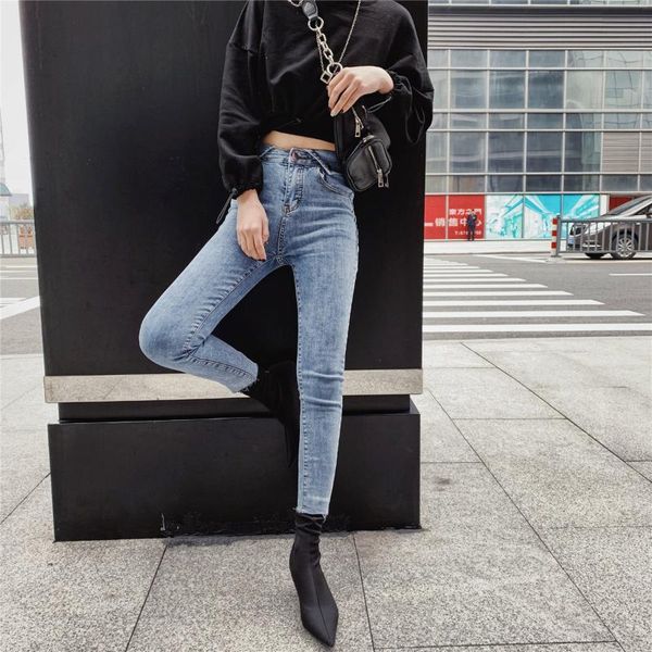women's jeans straight pant streetwear vintage female high-waist bleached dm001, Blue
women's jeans straight pant streetwear vintage female high-waist bleached dm001, Blue