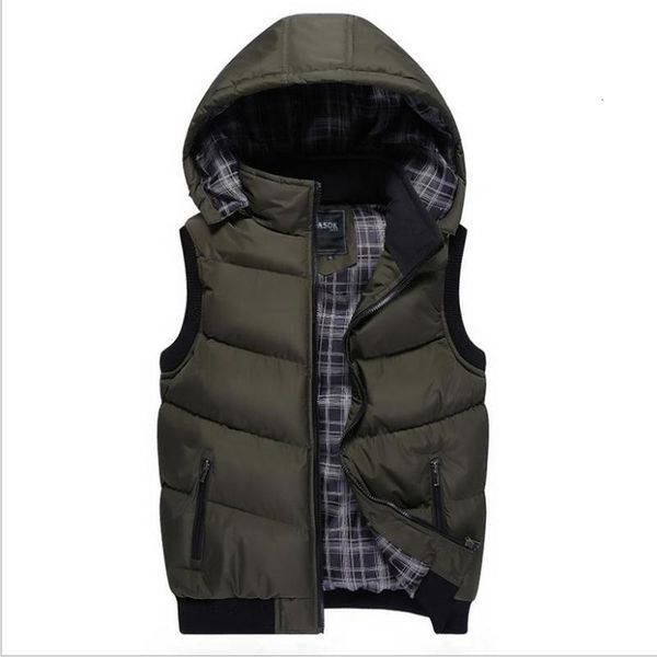 m/5xl men winter herfst slim fit katoen wearing vests big size casual removable cap patchwork mouwloos vest parka j3233, Black
m/5xl men winter herfst slim fit katoen wearing vests big size casual removable cap patchwork mouwloos vest parka j3233, Black