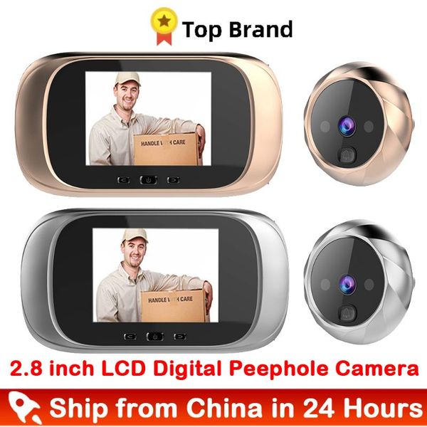 doorbells 2.8 inch video peephole digital door camera doorbell 90 degree angle viewer eye outdoor bell
doorbells 2.8 inch video peephole digital door camera doorbell 90 degree angle viewer eye outdoor bell