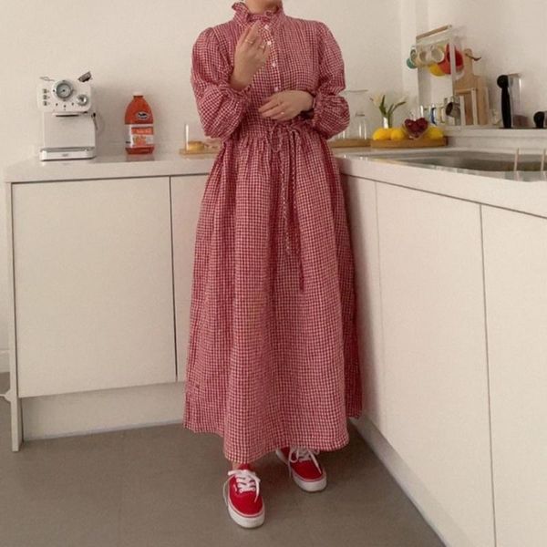 casual dresses korean fashion autumn 2021 plaid women dress bandage solid color japanese style loose long sleeve simplicity, Black;gray
casual dresses korean fashion autumn 2021 plaid women dress bandage solid color japanese style loose long sleeve simplicity, Black;gray