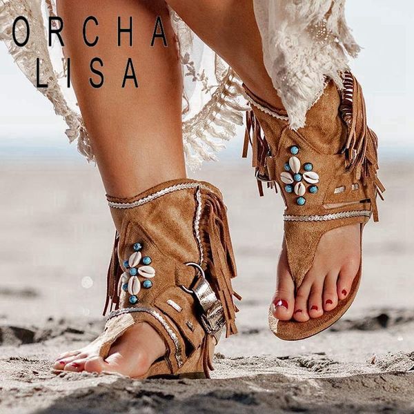 sandals orchalisa ladies 2021 flat cilp toe vintage rome gladiator stylish tassels plus size 35-43 casual summer khaki c2260, Black
sandals orchalisa ladies 2021 flat cilp toe vintage rome gladiator stylish tassels plus size 35-43 casual summer khaki c2260, Black