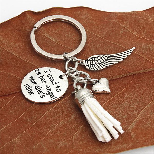 heart wings keychains with white tassel keyring gift mom in memory of mom i used to be her angel now shes mine e2182, Silver
heart wings keychains with white tassel keyring gift mom in memory of mom i used to be her angel now shes mine e2182, Silver