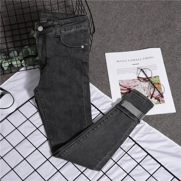 woman jeans pants autumn winter high waist tight tappered pants, Blue 
woman jeans pants autumn winter high waist tight tappered pants, Blue