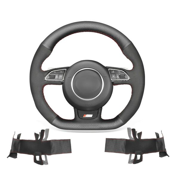 diy custom hand stitched black suede steering wheel cover for audi a6 (avant) c8 2018-2019 / a7 (sportback) k8
diy custom hand stitched black suede steering wheel cover for audi a6 (avant) c8 2018-2019 / a7 (sportback) k8