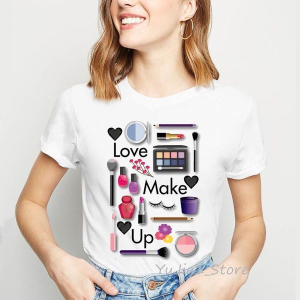 women 3d print make up fashion cute summer fashion tshirts girls clothes ladies graphic female tee t-shirt, White
women 3d print make up fashion cute summer fashion tshirts girls clothes ladies graphic female tee t-shirt, White