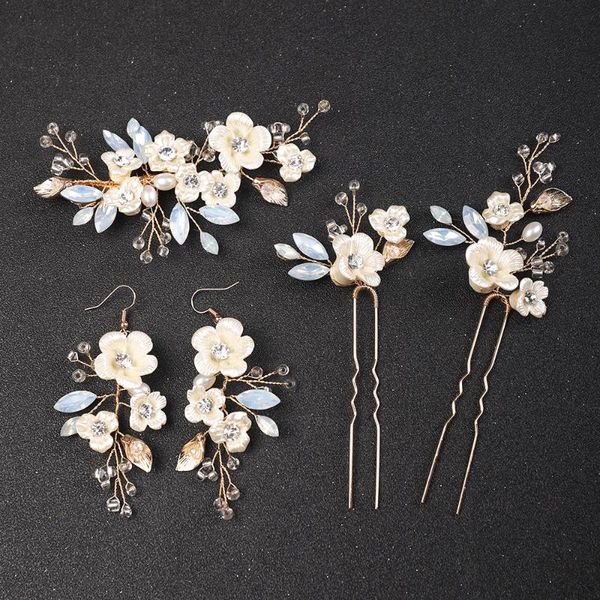 headpieces gold wedding accessories flower hair clips bridal earrings head jewelry bride headdress pins, Silver
headpieces gold wedding accessories flower hair clips bridal earrings head jewelry bride headdress pins, Silver