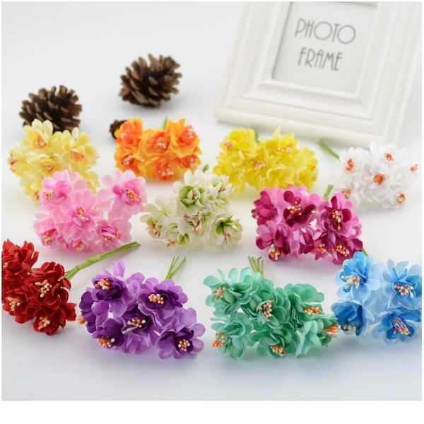 6pcs silk stamen artificial flowers for home wedding decoration diy wreath decorative bride bouquet brooch fake qylksh
6pcs silk stamen artificial flowers for home wedding decoration diy wreath decorative bride bouquet brooch fake qylksh
