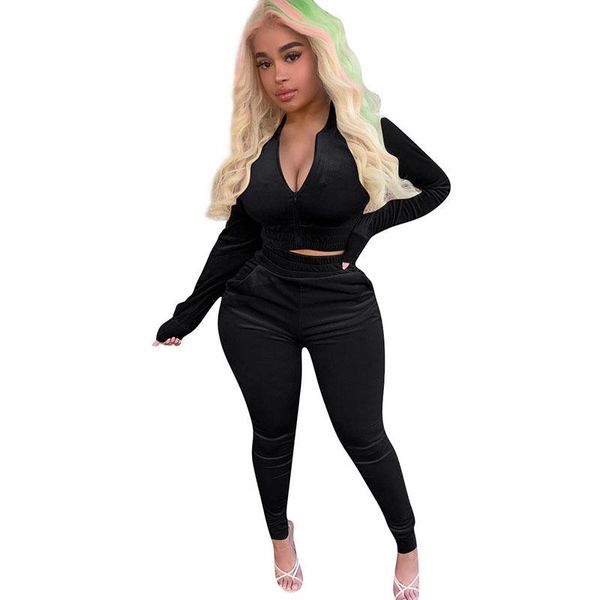 women's two piece pants set winter velvet crop jacket and tracksuit joggers plus size jogging suits for women fitness matching y, White
women's two piece pants set winter velvet crop jacket and tracksuit joggers plus size jogging suits for women fitness matching y, White
