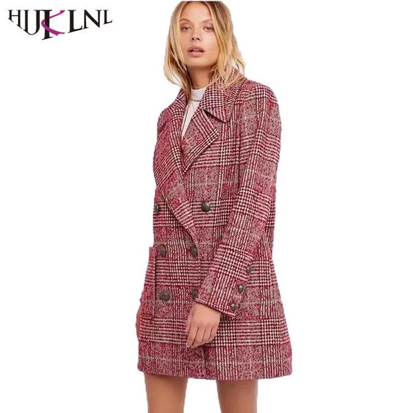 women's suits & blazers hijklnl veste blazer femme european women ol autumn winter plaid jacket double breasted coat na488, White;black
women's suits & blazers hijklnl veste blazer femme european women ol autumn winter plaid jacket double breasted coat na488, White;black