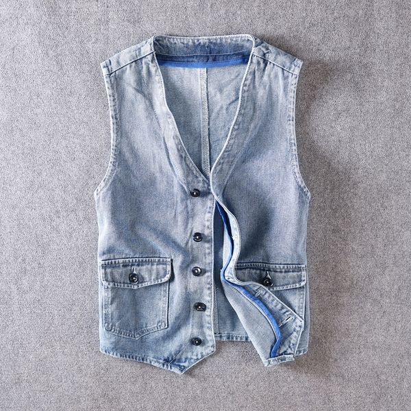 2021 new style fashion vest classical suit big pockets denim vests men waistcoat streetwear sleeveless hip hop chaqueta homme xcx3, Black;white
2021 new style fashion vest classical suit big pockets denim vests men waistcoat streetwear sleeveless hip hop chaqueta homme xcx3, Black;white
