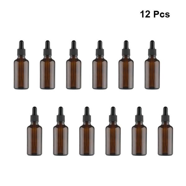 storage bottles & jars 12pcs 10/15/20/30/50ml refillable bottle glass dropper essential oil subpackaging
storage bottles & jars 12pcs 10/15/20/30/50ml refillable bottle glass dropper essential oil subpackaging