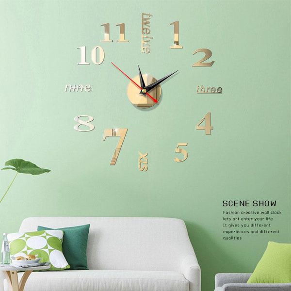 wall clocks modern decor mini diy clock sticker acrylic mirror mute 3d digital stickers home living room decoration
wall clocks modern decor mini diy clock sticker acrylic mirror mute 3d digital stickers home living room decoration