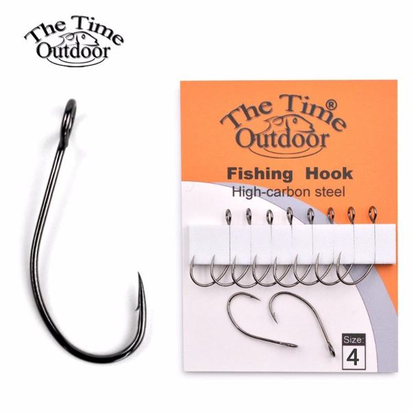 fishing hooks good quality fine packing high carbon steel carp barbed fishhook sizes 4# 6# 8# single
fishing hooks good quality fine packing high carbon steel carp barbed fishhook sizes 4# 6# 8# single